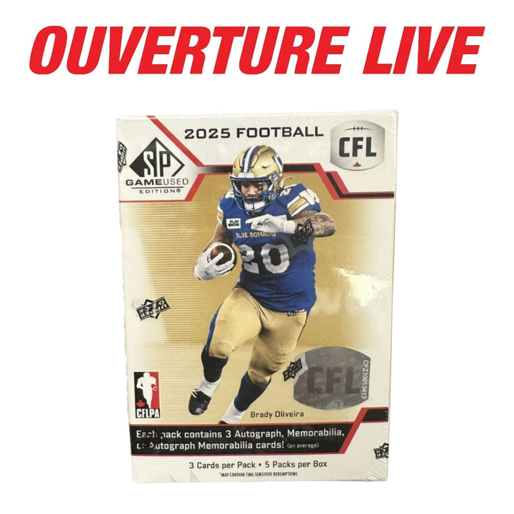 2025 Upper Deck SP Game Used CFL Football Hobby Box