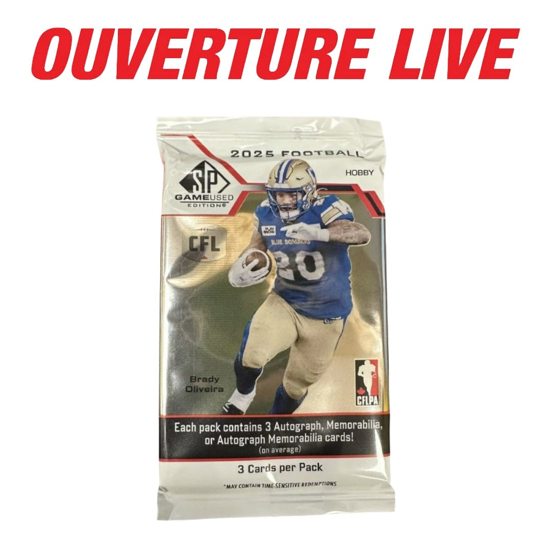2025 Upper Deck SP Game Used CFL Football Hobby Box