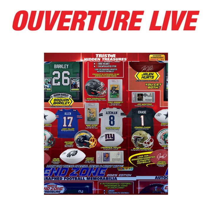 2025 Tristar Hidden Treasures Auto Football End Zone Box